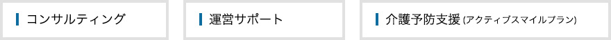 コンサルティング 運営サポート 介護予防支援(アクティブスマイルプラン)